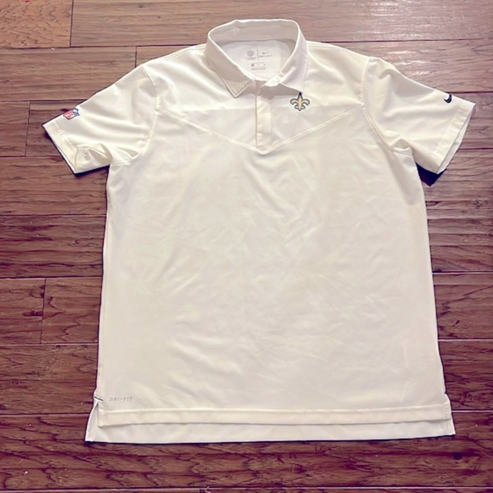 Nike NFL Onfield Men’s New Orleans Saints UV Performance Polo Shirt Size XL